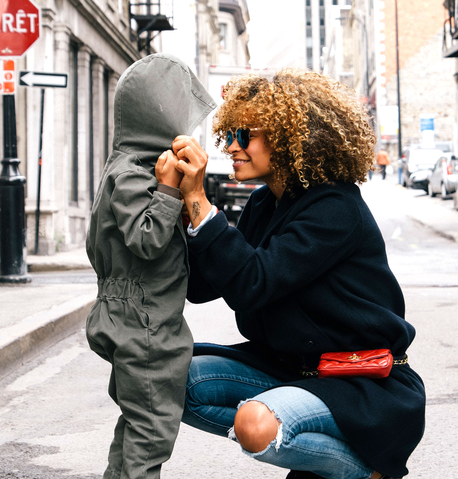 Mother and Child in the Street Mother and Child in the Street